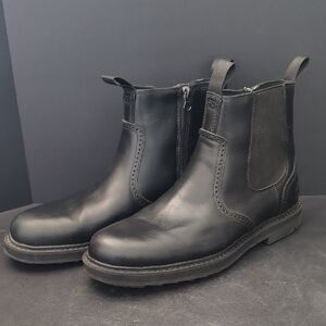 Timberland Squall Canyon Men's Black Waterproof Chelsea Boots,Size 8.5.